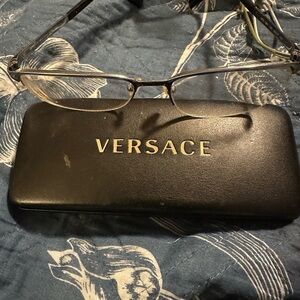 Versace Black Eyeglass Case